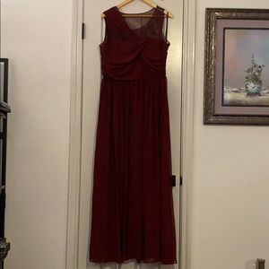 Calvin Klein Burgundy evening gown
